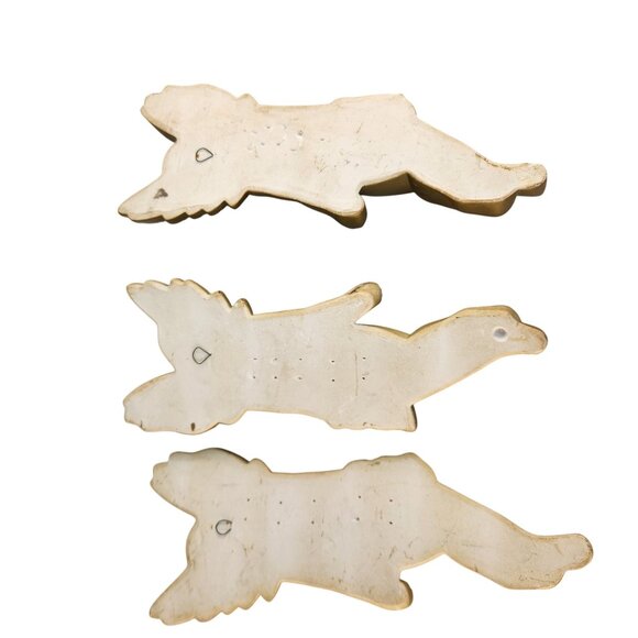 Vintage 1968 Miller Studio Cherub Angel Wall Hanging Set of 3 Chalkware - Picture 11 of 13